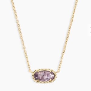 Kendra Scott Amethyst Elisa Necklace, NWT